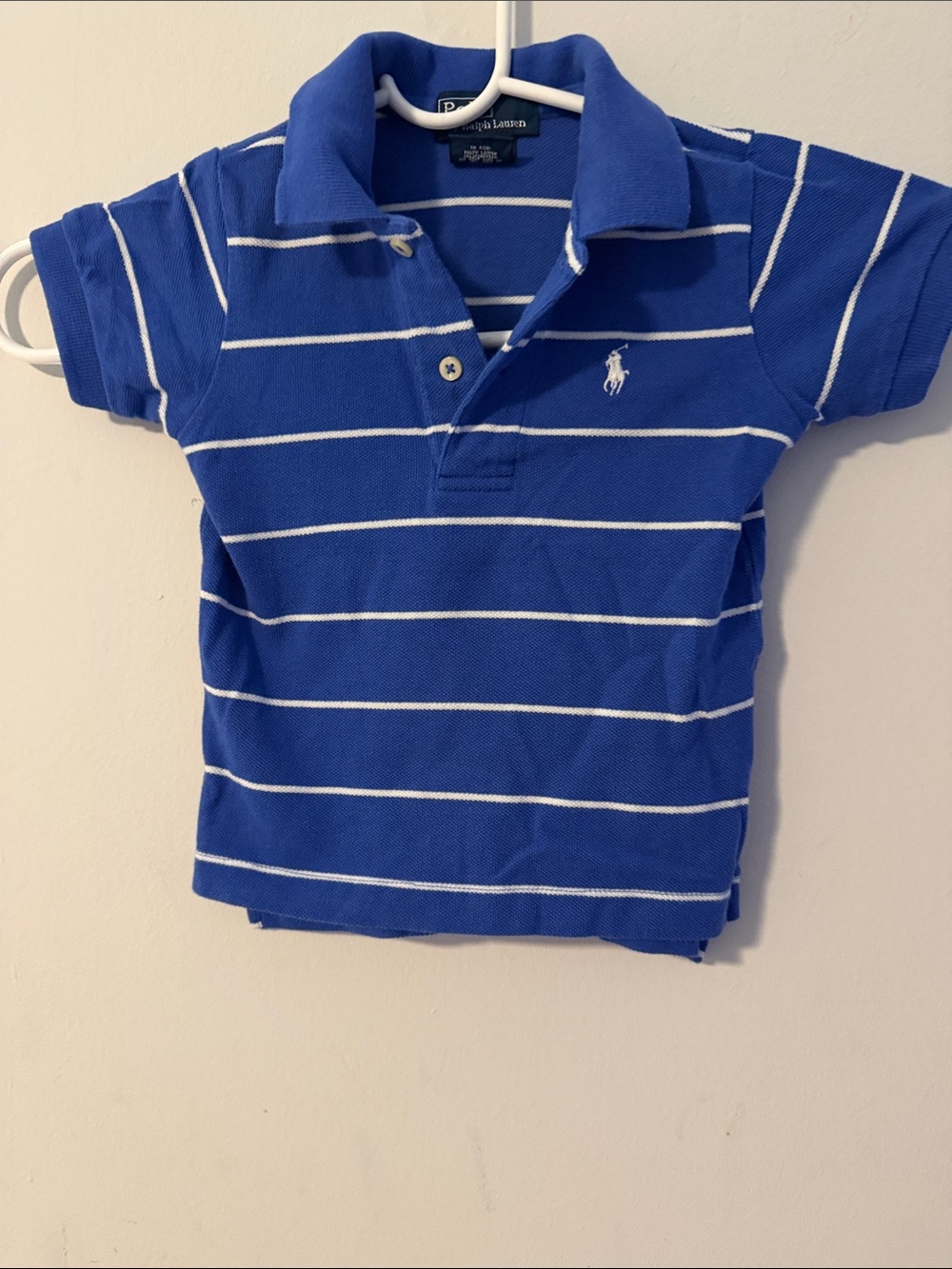 Polo by Ralph Lauren Blue Polo with White Stripes
